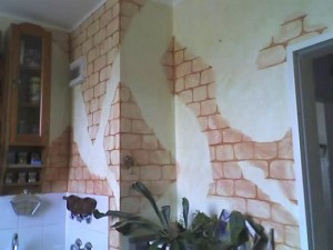 After - on wall corners